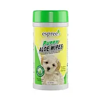 Влажные салфетки для чистки щенков Espree Puppy Aloe Wipes 50 шт