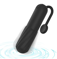 Вібратор LETTURN Вібропуля USB, 10 режимів, водонепроникний Black