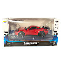 Іграшкова машинка металева Porsche 911 GT3, порше, червоний, звук, світло, інерція, откр двері, капот, Автоексперт,, фото 7