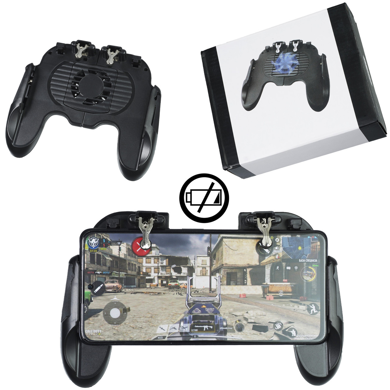 Игровой H6 Pro геймпад джойстик триггеры курки охлаждение куллер для ...