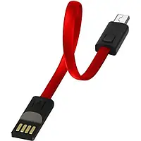 Дата-кабель ColorWay CW-CBUM022-RD 0.22m USB (тато) - microUSB (тато) Red