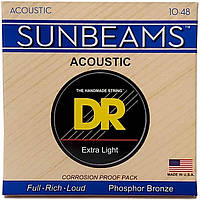 Струны для акустической гитары Dr Strings SUNBEAM ACOUSTIC PHOSPHOR BRONZE - EXTRA LIGHT (10-48)