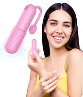 Вібратор LETTURN Вібропуля USB, 10 режимів, водонепроникний Pink