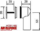 Перелив круглий для кухонної мийки HCOF-14SS McAlpine, фото 2