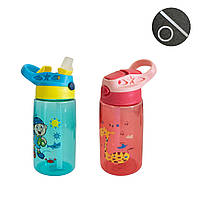 Бутылка для воды с трубочкой Baby Bottle LB400 500ml 2шт./уп. Синяя и Красная бутылочка для воды детская (NV)