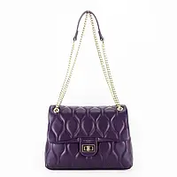 Женская классическая фиолетовая сумка на плечо David Jones сумка на плечо с цепочкой эко-кожа
