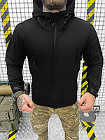 Демісезонна тактична куртка Soft Shell Silver Knight Windstoper black ОР1232