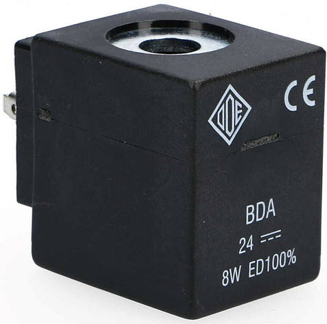 Котушка ODE 24В постійний струм - 8Вт - ш. 29.5мм – в. 39.5мм – гл. 42мм - отв. Ø 13мм, фото 1