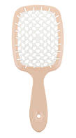 SaMi Super Hair Brush Гребінець-щітка  для волосся продувна бежева, біла середина