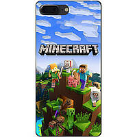 Силіконовий чохол бампер для Iphone 7 Plus з малюнком Minecraft Майнкрафт