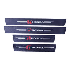 Захисна плівка для порог із логотипом Honda (комплект 4 шт.) Карбон