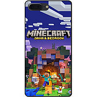 Силиконовый чехол бампер для Iphone 7 Plus с картинкой Майнкрафт Minecraft