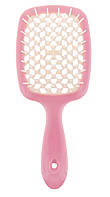 SaMi Super Hair Brush Гребінець-щітка  для волосся продувна рожева, біла середина
