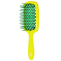 SaMi Super Hair Brush Гребінець-щітка  для волосся продувна жовта, зелена середина