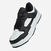 Чоловічі кросівки аналог Nike SB Dunk чорні білі 36-42 розмір