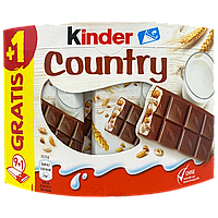 Батончики зі злаками Кіндер Kinder country 9*23,5g 18шт/ящ (Код: 00-00013765)