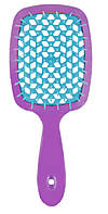 SaMi Super Hair Brush Гребінець-щітка  для волосся продувна фіолетова, бірюзова середина