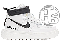 Мужские кроссовки Nike Air Force 1 High Gore-Tex White Black (с мехом) ALL14219