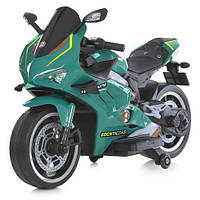Електромотоцикл дитячий мотоцикл на акумуляторі Bambi M 5056EL-5 зелений