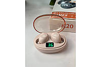 Беспроводные Bluetooth наушники TWS Earbuds К20 (Розовый)