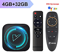 Смарт ТБ-приставка VONTAR H618 6K, 4Gb/32Gb SMART TV Андроїд 12.0 WiFi-6 + Air mouse V10