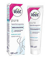 Женский крем для депиляции Veet для чувствительной кожи 200 мл. с лопаткой в наборе Veet Crema Minima