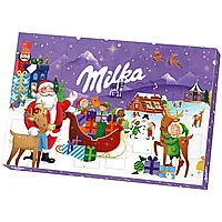 Адвент Календар Milka Advent Calendar 200g (Санта з санчатами)