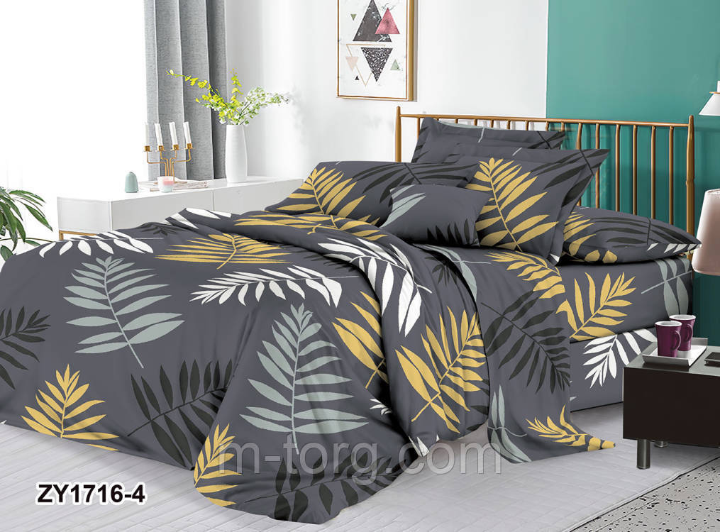 Комплект постільної білизни полуторний із бязі