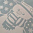 Новорічна наклейка Сніговик Снігівка Сніг (декор Новий рік самоклейка) Набір S 37х47 см матовий Білий, фото 8