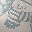 Новорічна наклейка Сніговик Снігівка Сніг (декор Новий рік самоклейка) Набір S 37х47 см матовий Білий, фото 9