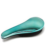 Масажна щітка для волосся 18 см, бірюза