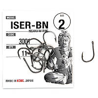 Гачки Fudo Iseama W/Ring Black 2 (11 шт.) (FH BN 3001 2) Крючок для рыбалки Рыболовные крючки