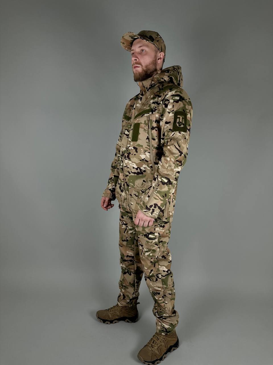 Костюм тактичний soft shell multicam,армійський демісезонний одяг софтшелл,Костюм ULTIMATUM Scout Мультикам 62