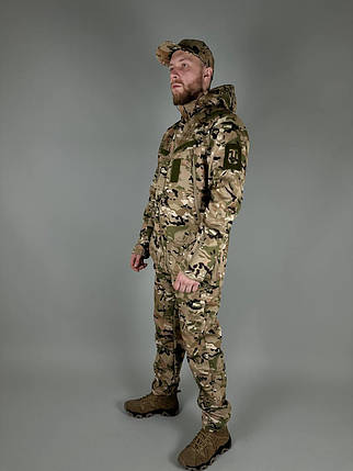 Костюм тактичний soft shell multicam,армійський демісезонний одяг софтшелл,Костюм ULTIMATUM Scout Мультикам 46, фото 2