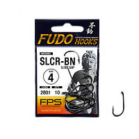 Гачки Fudo Slider Carp Black 4 (10 шт.) (FHBN28014) Крючок для рыбалки Рыболовные крючки Гачки Fudo Slider Carp Black 4 (10 шт.)