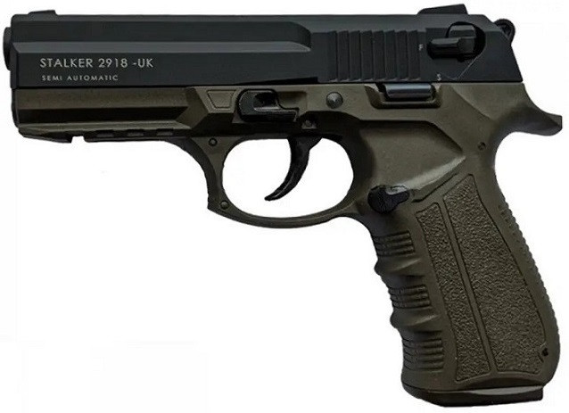 Стартовий пістолет Stalker 2918 Khaki Сигнальний пістолет Stalker 2918 Шумовий пістолет Stalker 2918, фото 1