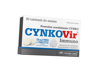 Цинк, CynkoVir Immuno, Olimp Nutrition 15mg, 30 tabs