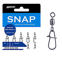 Застібка з вертлюгом BKK Duolock Snap Swivel-51 #3 (D-SN-1034)