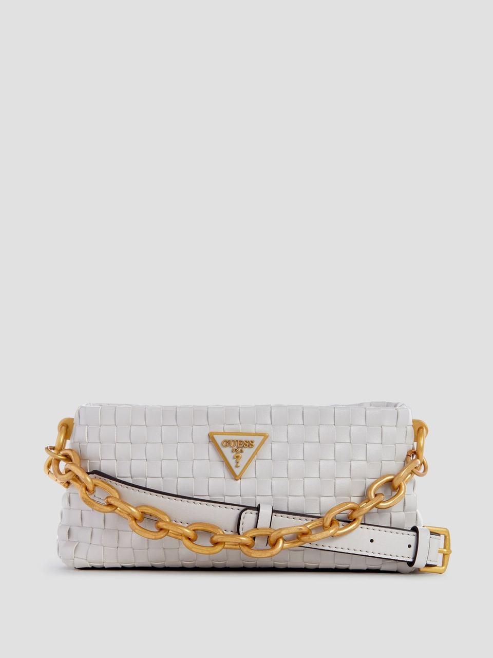 Сумка Lisbet Woven Mini Zip-Top Crossbody Guess WA877472/14436948 біла, фото 1