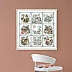 Набір для вишивання за нанесеною на канву схемою "Cute Cats". AIDA 14CT printed 50*50 см, фото 3