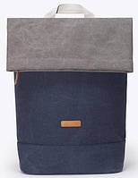Коттоновый городской рюкзак 20 литров Ucon Karlo Backpack синий с серым