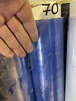 Плівка ПВХ Crystal 1.50м*70мкр Прозора Гнучка ПВХ плівка для наметів Термостійка силіконова плівка