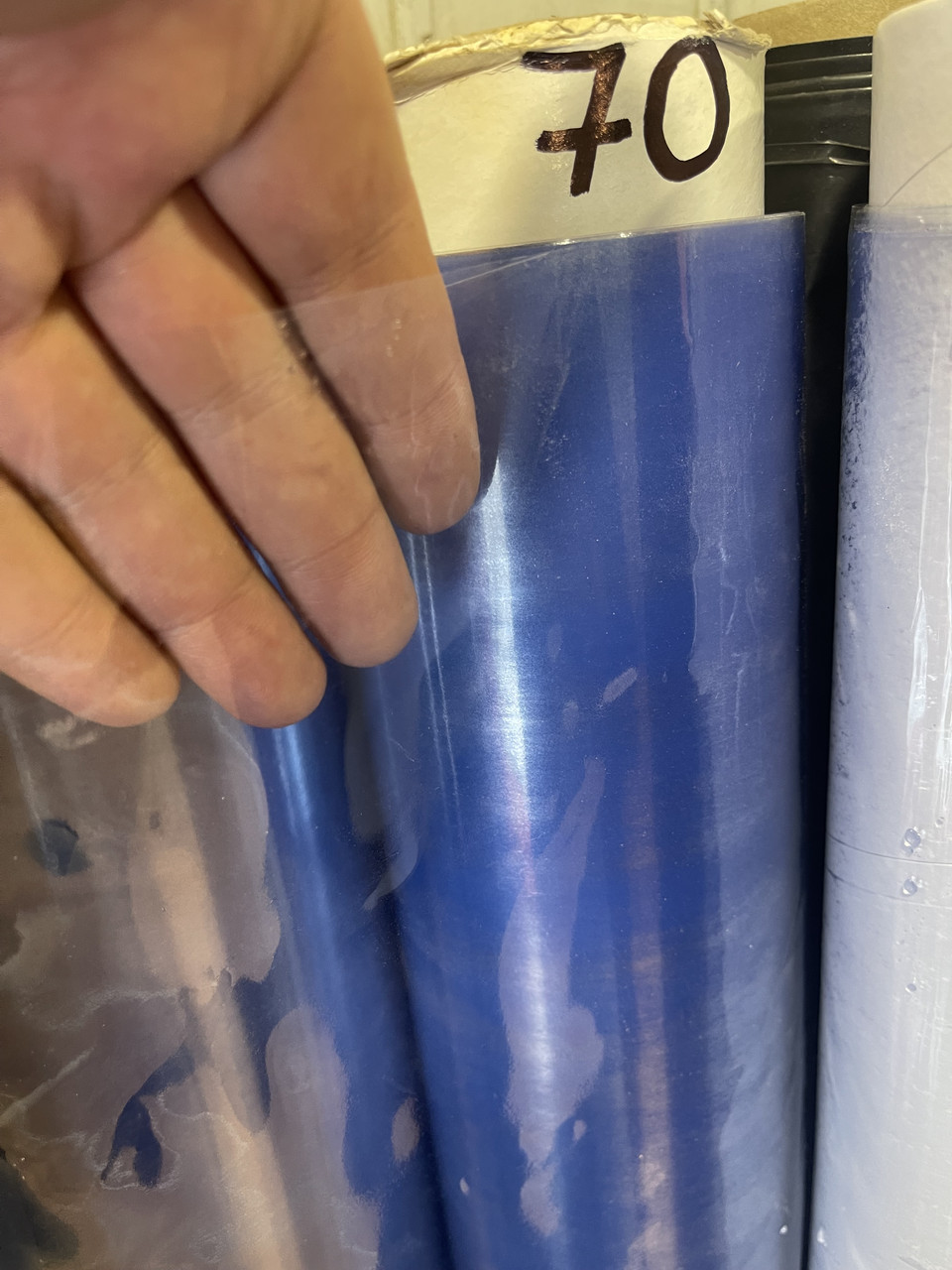 Плівка ПВХ Crystal 1.50м*70мкр Прозора Гнучка ПВХ плівка для наметів Термостійка силіконова плівка, фото 1