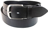 Широкий мужской кожаный ремень под джинсы 5 см Skipper 1431-50 черный
