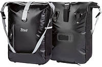 Велосумка на багажник с дождевиком 20 литров Сrivit IAN374191-2 черная сумка для велосипеда