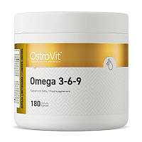 OstroVit Omega 3-6-9,180капсул Омега 3 - джерело жирних кислот ЕПК та ДГК Польща