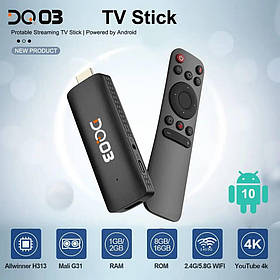 ТВ-приставка стік DQ03 Mini TV Stick Android 10 2ГБ/16ГБ