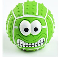 Резиновый мяч "Зеленое лицо" 7 см