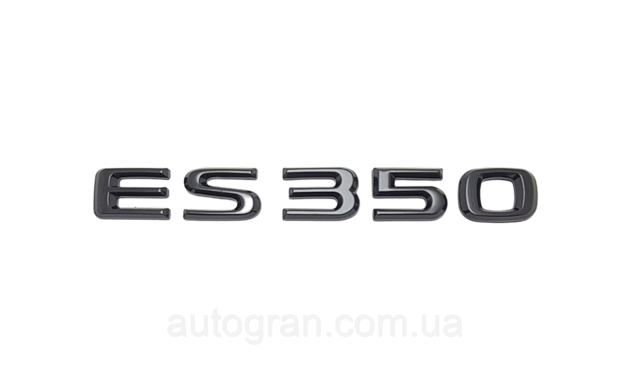 Емблема напис багажника Lexus ES350 чорна