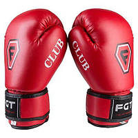Боксерские перчатки 4 oz красные FGT CLUB Flex